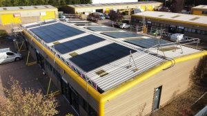 Solar panel installation at Colchester